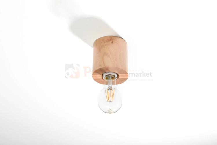 Plafon SALGADO naturalne drewno SL.0672 Sollux