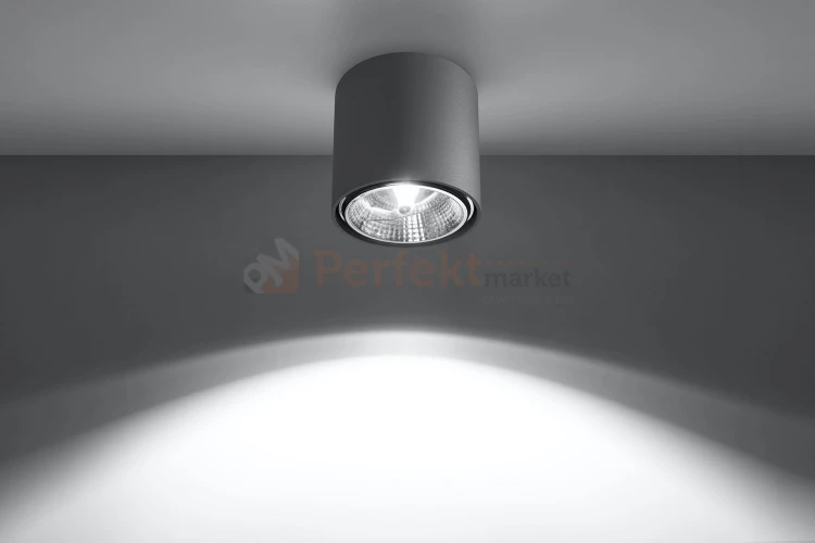 Plafon TIUBE szary SL.0696 Sollux