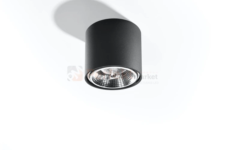 Plafon TIUBE czarny SL.0697 Sollux