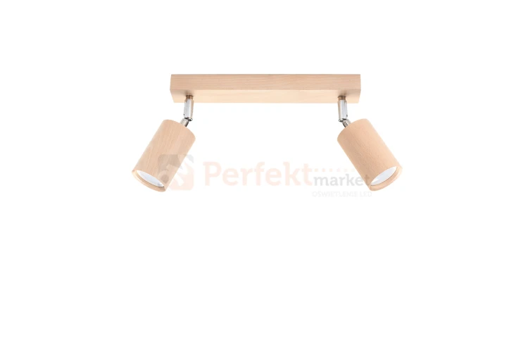 Plafon BERG 2 naturalne drewno SL.0702 Sollux