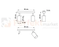 Plafon BERG 2 naturalne drewno SL.0702 Sollux