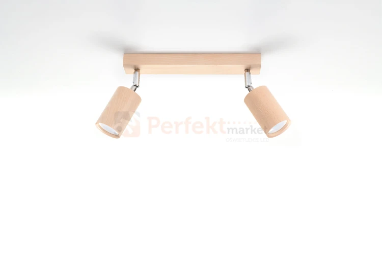 Plafon BERG 2 naturalne drewno SL.0702 Sollux