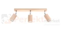 Plafon BERG 3 naturalne drewno SL.0703 Sollux