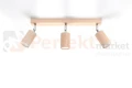 Plafon BERG 3 naturalne drewno SL.0703 Sollux