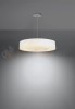 Żyrandol SATURNO SLIM 50 biały SL.0749 Sollux