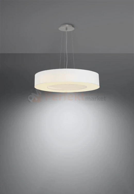 Żyrandol SATURNO SLIM 50 biały SL.0749 Sollux