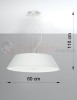 Żyrandol VEGA 60 biały SL.0765 Sollux