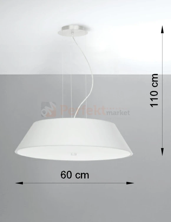 Żyrandol VEGA 60 biały SL.0765 Sollux