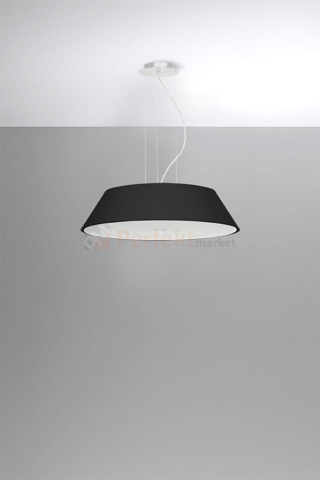 Żyrandol VEGA 60 czarny SL.0766 Sollux