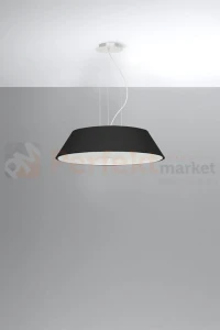  Żyrandol klasyczny lampa wisząca VEGA 60 czarny SL.0766 Sollux