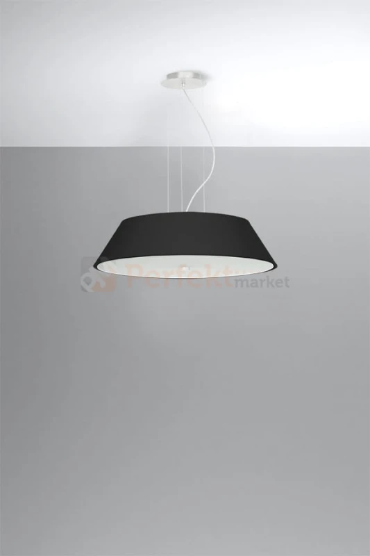 Żyrandol VEGA 60 czarny SL.0766 Sollux