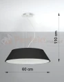 Żyrandol VEGA 60 czarny SL.0766 Sollux
