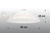 Plafon VEGA 60 biały SL.0767 Sollux