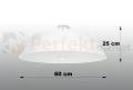Plafon VEGA 60 biały SL.0767 Sollux