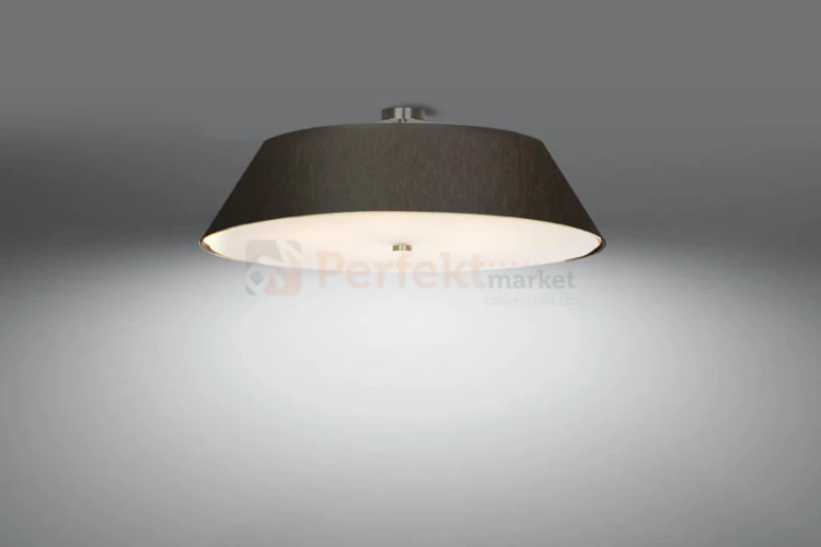 Plafon VEGA 60 czarny SL.0768 Sollux