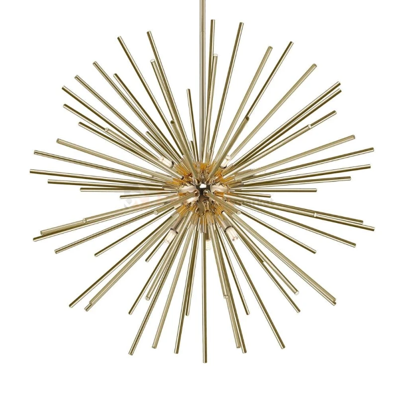 URCHIN lampa wisząca złota P0491-09C-F7DY złote rurki 78 cm