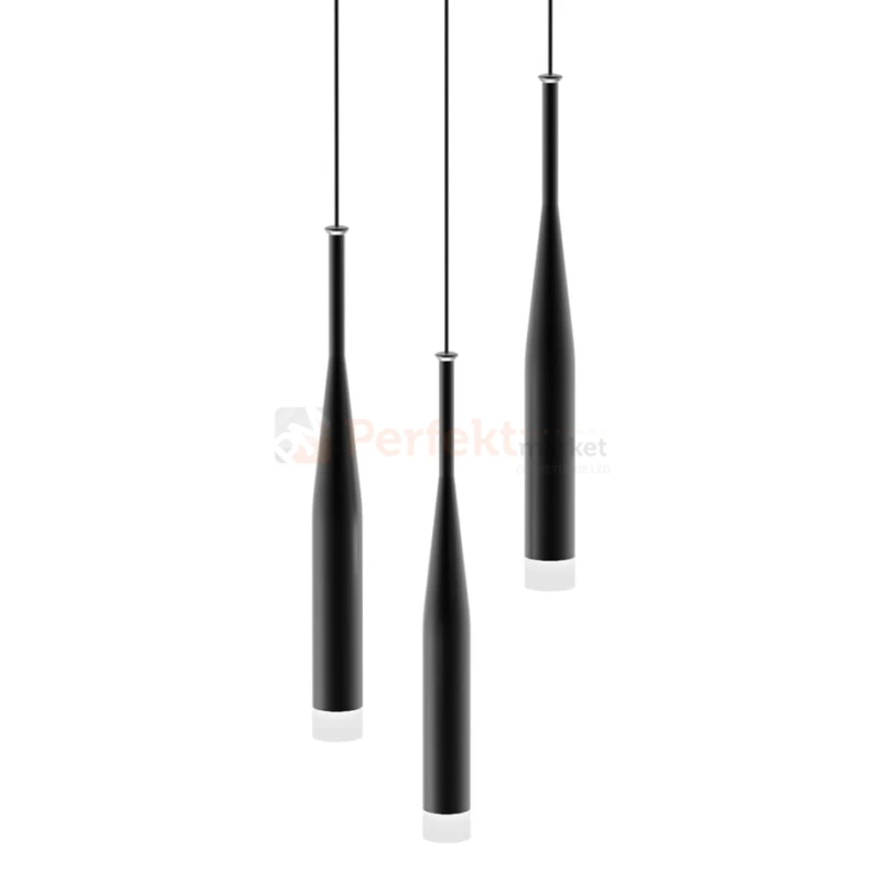 Conte lampa wisząca czarna MD1998A-3BL 3xG9 Zuma Line