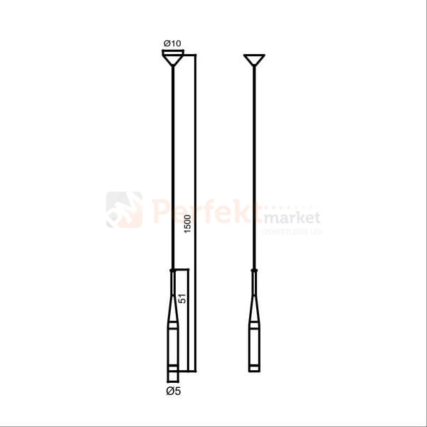 Conte lampa wisząca złota MD1998-1GL 1xG9 Zuma Line