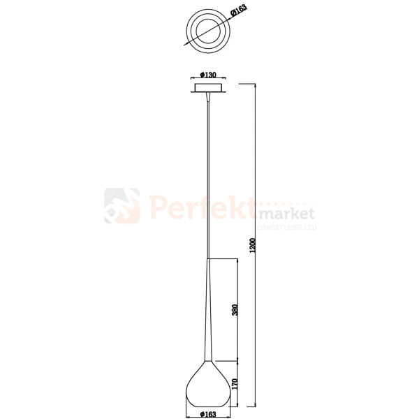 Zuma Line Libra MD2128-1R lampa wisząca czerwona 1xE14