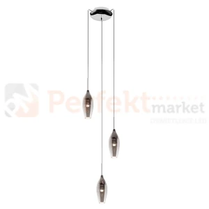 Lampa wisząca Champagne MD2101A-3S SMOKY 3xE14