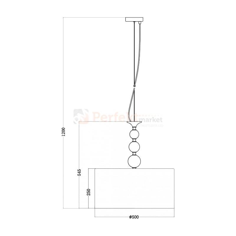 Lampa wisząca Rea klasyczna RLD93163-1W REA II Zuma Line