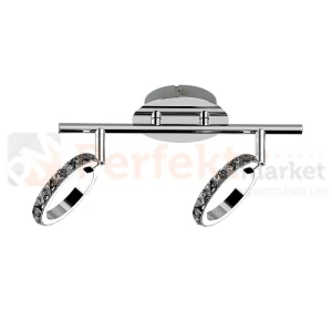 Lampa sufitowa LED TOLEDO TK170815-2 chrom kryształy 10W Zuma Line