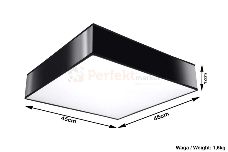 nowoczesna minimalizm perfektmarket design lampa sufitowa kwadratowa plafon LED horus 45 czarny wymiary.jpg