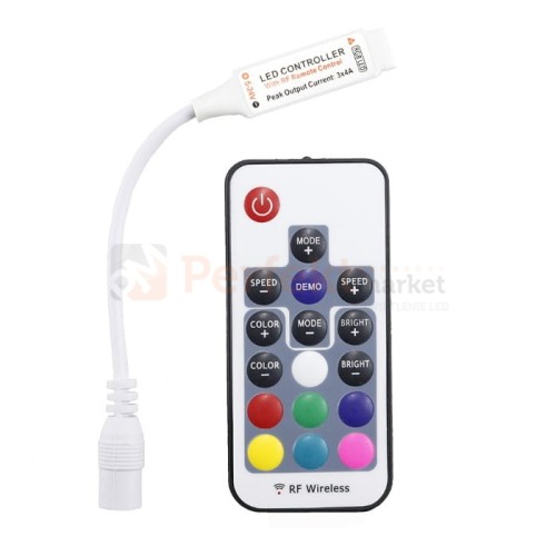 sterownik do tasm led rgb z pilotem mini bialy pilot rf 12v 72w perfektmarket.jpg