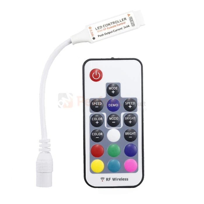 sterownik do tasm led rgb z pilotem mini bialy pilot rf 12v 72w odbiornik perfektmarket.jpg
