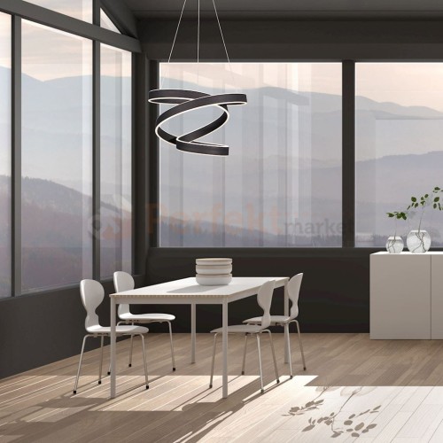 Lampa wisząca ANDROMEDA BLACK 45W LED ML6160