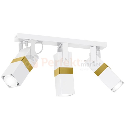 Lampa sufitowa VIDAR WHITE/GOLD 3xGU10 MLP6274