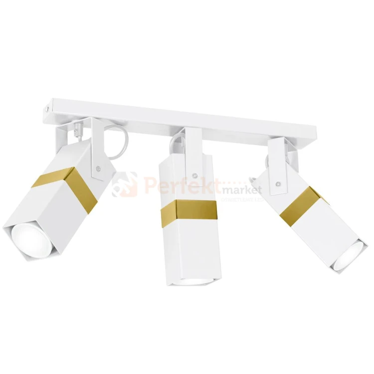 Lampa sufitowa VIDAR WHITE/GOLD 3xGU10 MLP6274