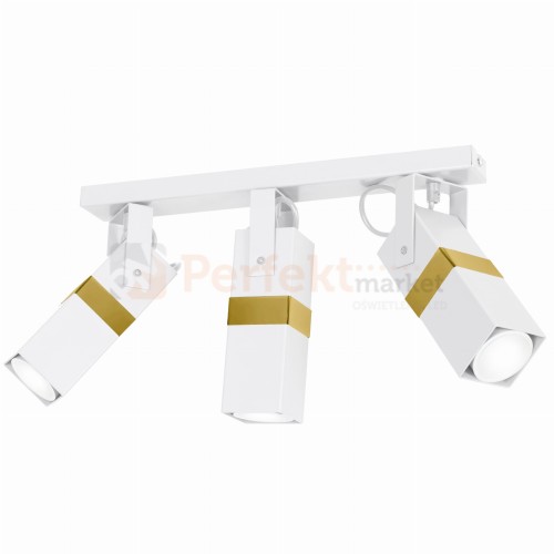 Lampa sufitowa VIDAR WHITE/GOLD 3xGU10 MLP6274