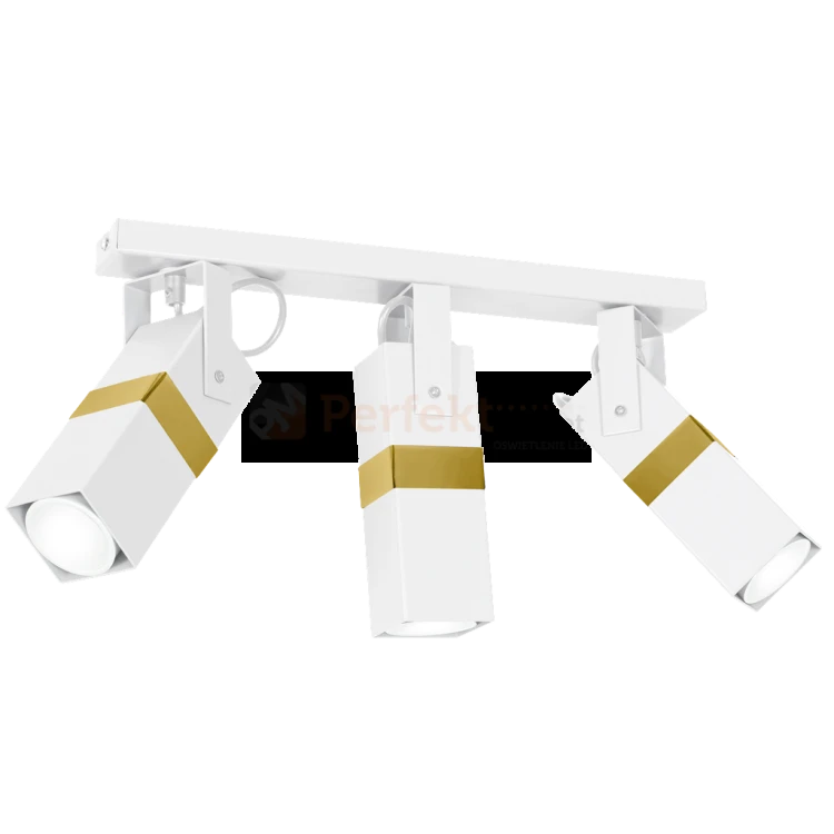 Lampa sufitowa VIDAR WHITE/GOLD 3xGU10 MLP6274