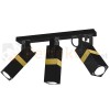 Lampa sufitowa VIDAR BLACK/GOLD 3xGU10 MLP6278