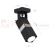 Kinkiet VIDAR BLACK/CHROME 1xGU10 MLP6285
