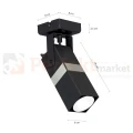 Kinkiet VIDAR BLACK/CHROME 1xGU10 MLP6285