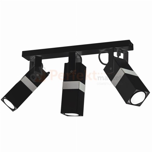Lampa sufitowa VIDAR BLACK/CHROME 3xGU10 MLP6286