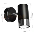 Kinkiet DANI BLACK/CHROME 1xGU10 MLP6229