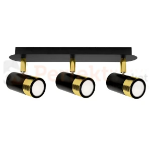 Lampa sufitowa DANI BLACK/GOLD 3xGU10 MLP6238