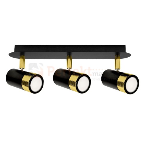 Lampa sufitowa DANI BLACK/GOLD 3xGU10 MLP6238