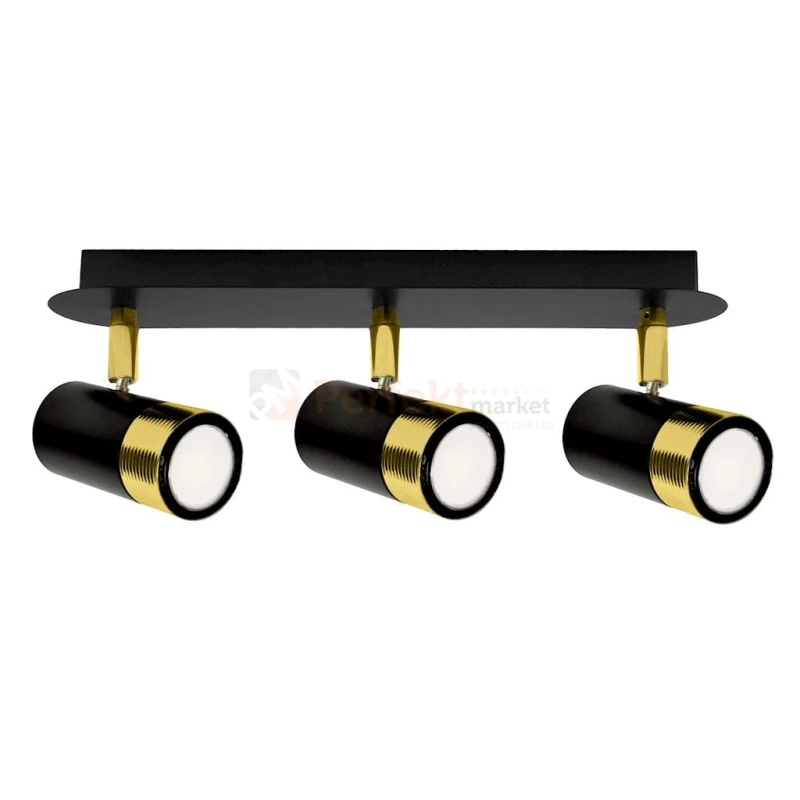 Lampa sufitowa DANI BLACK/GOLD 3xGU10 MLP6238