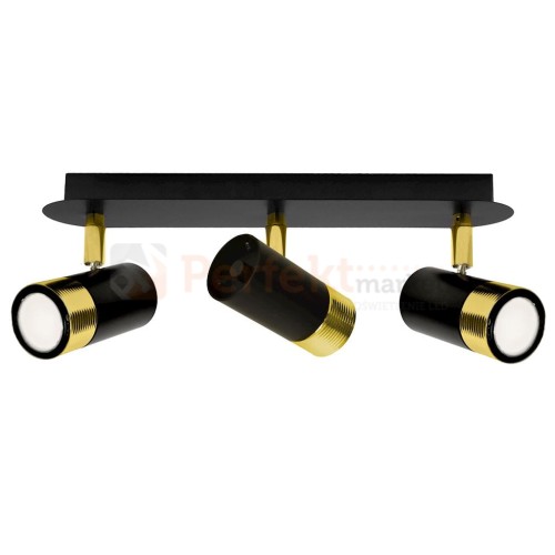 Lampa sufitowa DANI BLACK/GOLD 3xGU10 MLP6238