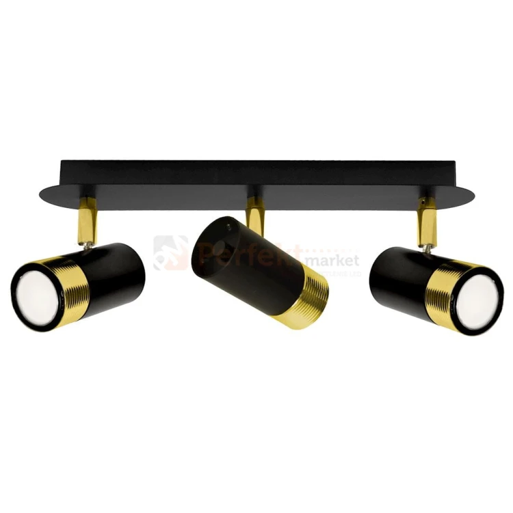 Lampa sufitowa DANI BLACK/GOLD 3xGU10 MLP6238