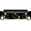 Lampa sufitowa DANI BLACK/GOLD 3xGU10 MLP6238