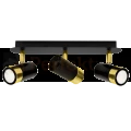 Lampa sufitowa DANI BLACK/GOLD 3xGU10 MLP6238