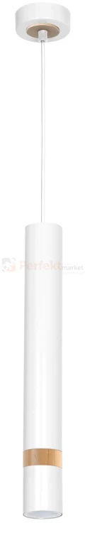 Lampa wisząca JOKER WHITE/WOOD 1xGU10 MLP6301