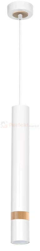 Lampa wisząca JOKER WHITE/WOOD 1xGU10 MLP6301