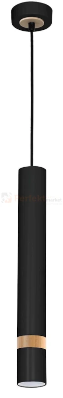 Lampa wisząca JOKER BLACK/WOOD 1xGU10 MLP6305