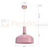 Lampa wisząca MALMO PINK 1xE27 MLP6199